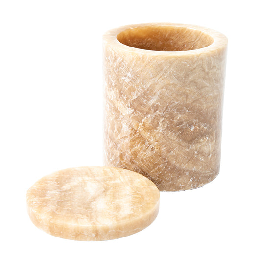 Onyx Candle Holder with Lid